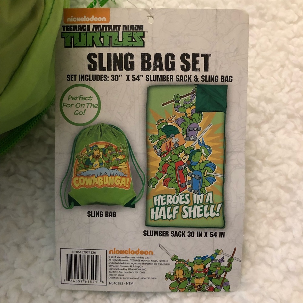 Ninja Turtles Slumber bag and sling bag